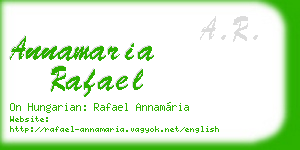 annamaria rafael business card